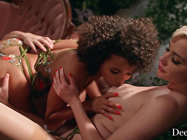 Alina Ali & Skye Blue - Kinky interracial threesome dream