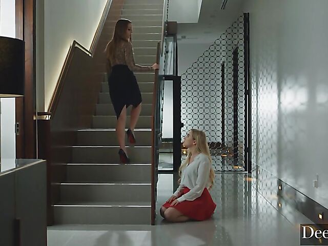 Kinky interracial sex in latex boots and gloves with Blake Blossom