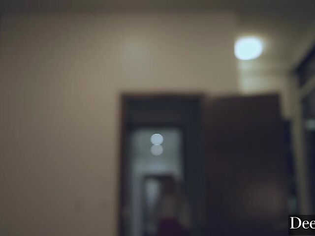 Kinky interracial sex in latex boots and gloves with Blake Blossom