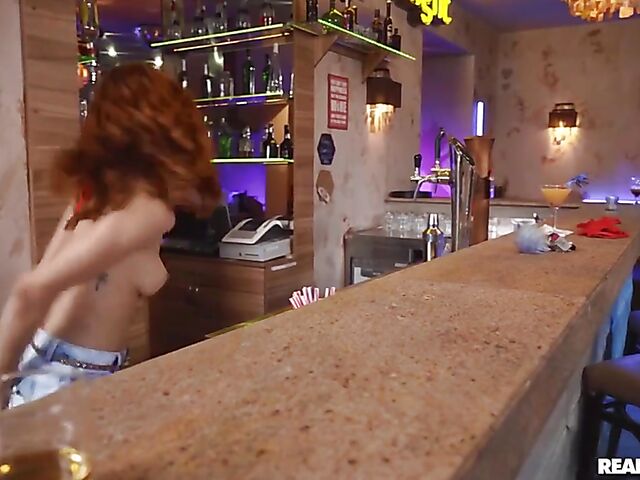 Bar anal with smoking hot barmaid Veronica Leal