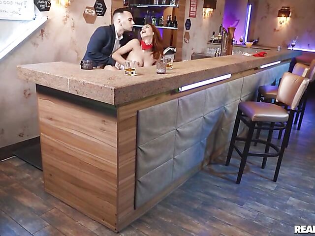 Bar anal with smoking hot barmaid Veronica Leal