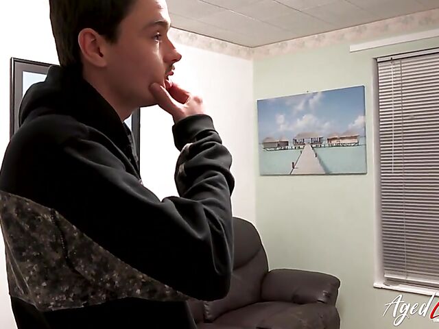 Lucky mature woman Tigger gets fucked by a young man