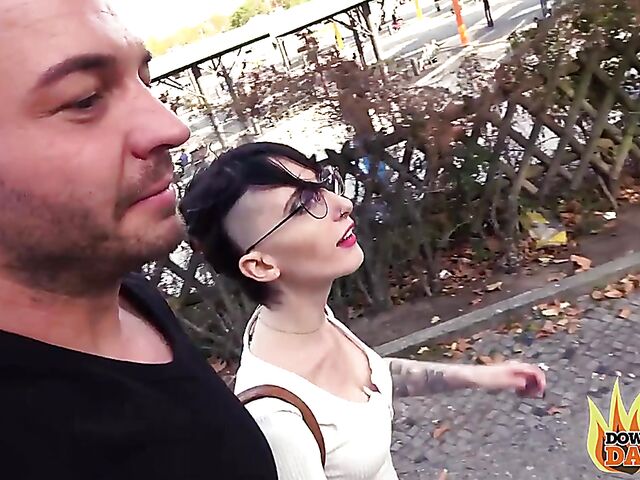 Real public sex with alternative slut Lou Nesbit