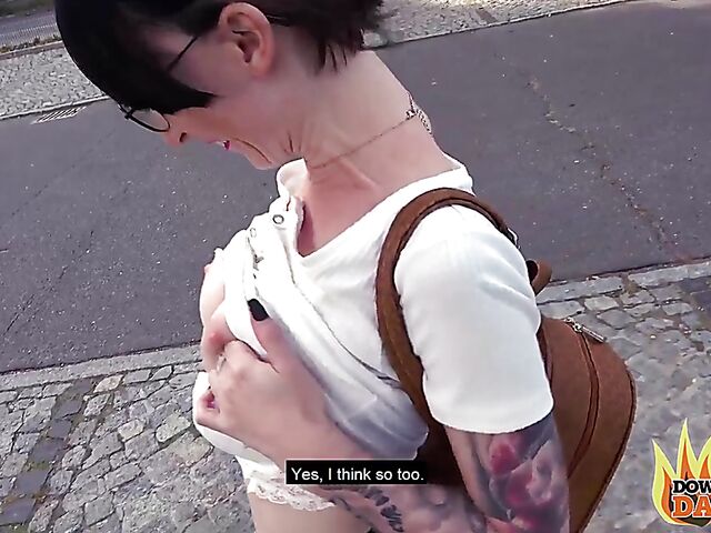 Real public sex with alternative slut Lou Nesbit