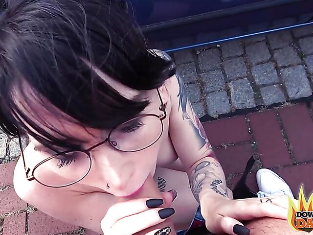 Real public sex with alternative slut Lou Nesbit