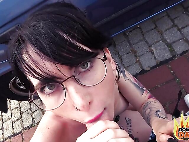 Real public sex with alternative slut Lou Nesbit