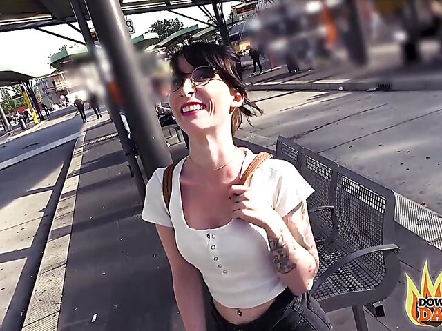 Real public sex with alternative slut Lou Nesbit