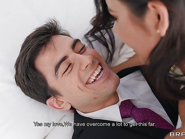 Double the busty latina on the wedding day with Katrina Moreno and Sheila Ortega