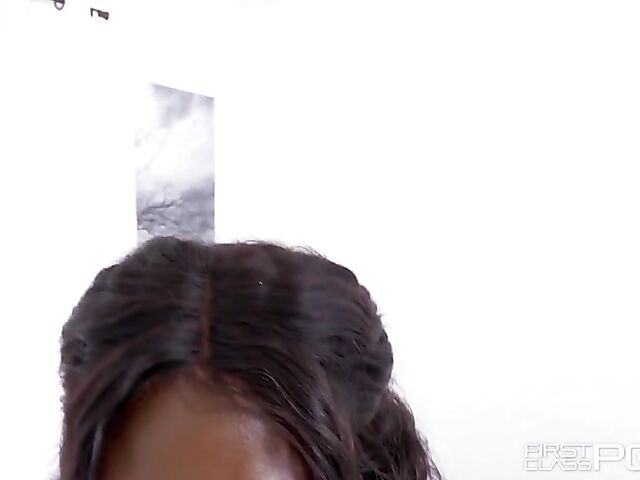 Noemie Bilas - Ebony POV anal with a white cock