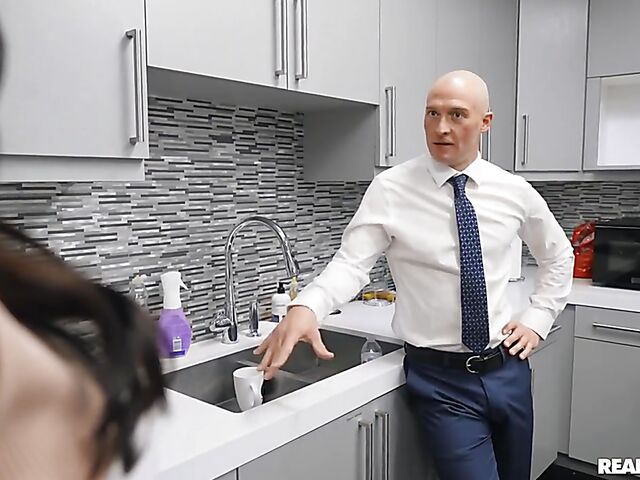 Office break with big tits brunette Azul Hermosa