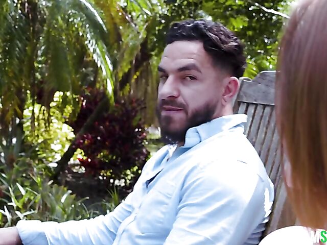 All-natural pale skin girl Aria Kai is in need of pussy pounding