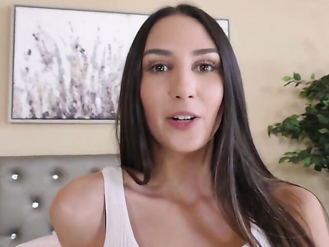 Cute Natalia Nix with tiny tits is her stepdaddy's plaything