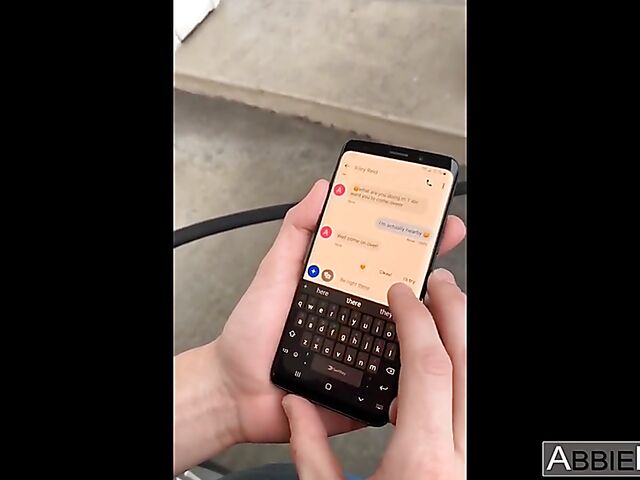 Riley Reid & Abbie Maley - Two girls blowjob POV filmed on phone