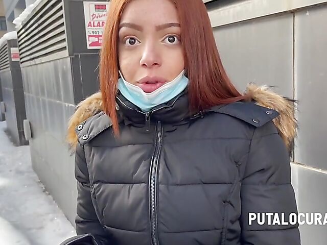 Spanish redhead Silvia Onfire gets picked up and fucked by Torbe