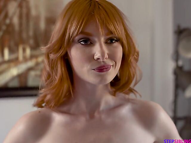 POV thong fuck with sexy redhead stepsis Lacy Lennon