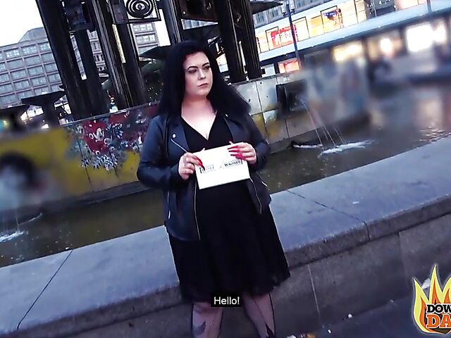 Raven haired chubby slut from Berlin AnastasiaXXX wants a cock