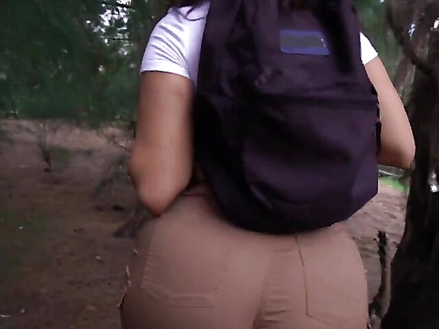 Outdoor sex adventure with big booty babe Vivian Taylor