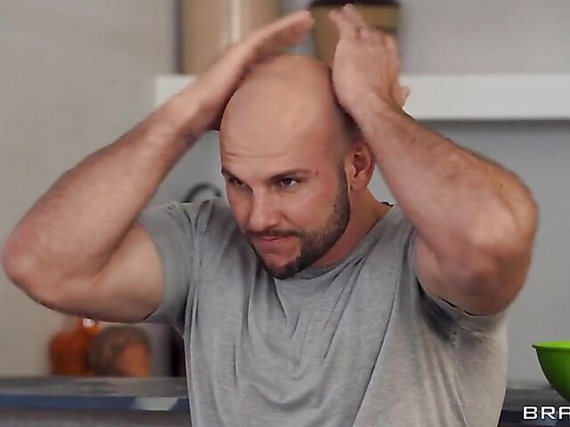 Curvy tattooed ebony GoGo FukMe does interracial yoga with JMac