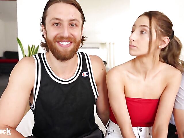 Franco Styles and Thomas Rosewood have cute Madison Peach for bisexual MMF 3-way