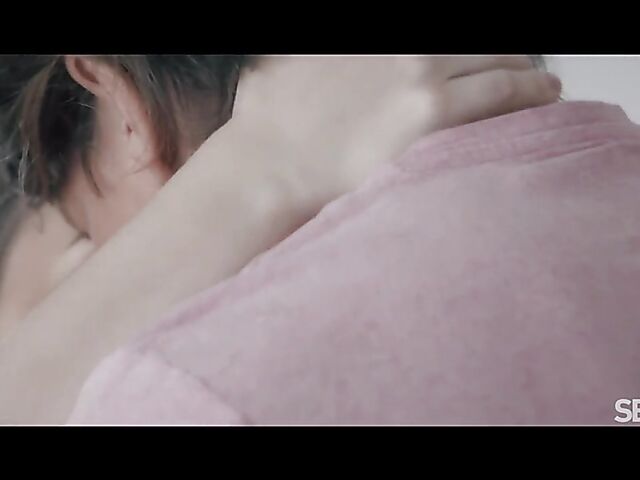 Hot sex moments with sensual brunette Melany Mendes