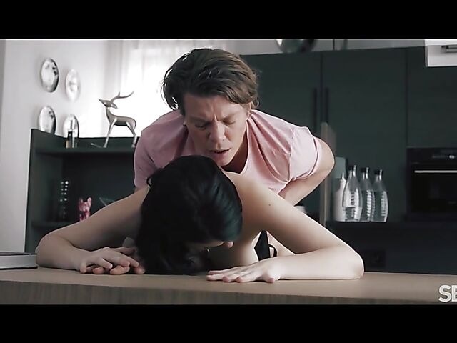 Hot sex moments with sensual brunette Melany Mendes