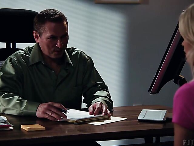 Teen slut Kiara Cole seduces the school counselor