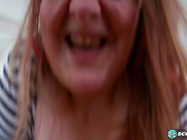 Chubby busty redhead Christina Kline gets her plump pussy fucked