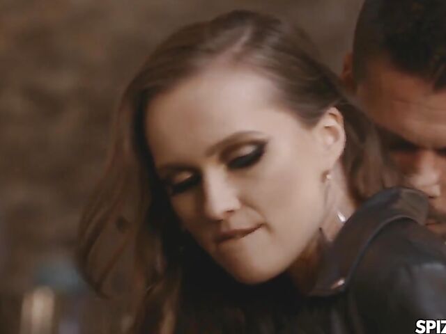 Bar fuck in latex with ultra hot Stacy Cruz