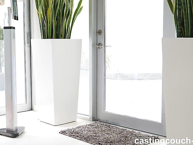 POV big tits interracial casting with busty Lauren