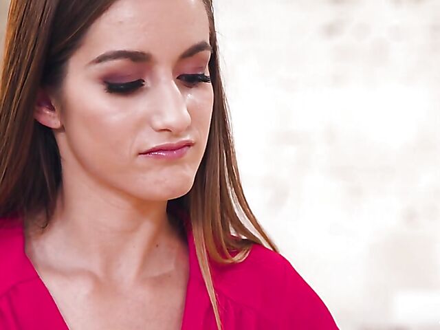 Redhead lesbian Maya Kendrick learns more about sexy manicure from Nadia Noja