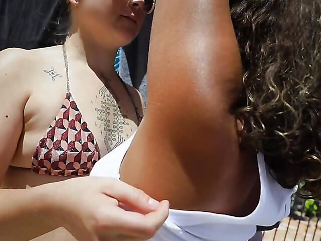 Juno & Rubi Valentine - Outdoor lesbian summer love