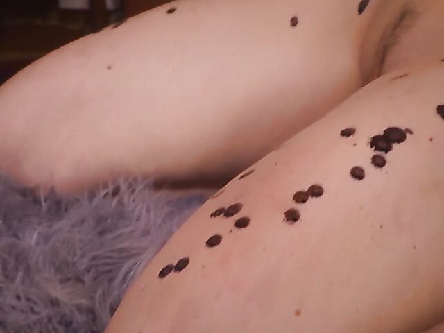 Australian solo hot wax play and masturbation with Indie Summers