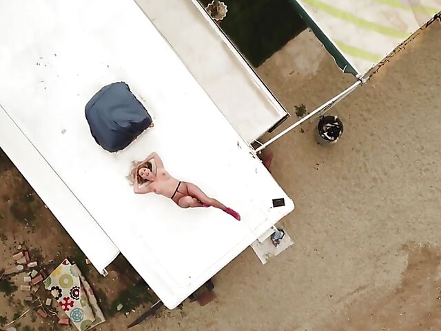 Trailer park babe in ripped fishnets Kayley Gunner loves hard sex