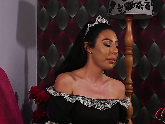 Mila Amora - Hot maid watches guy jerk off