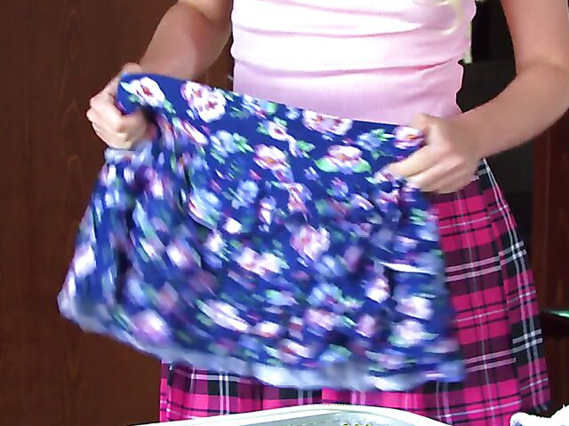 Lilly Bella - Blonde fingering herself while getting ready for the summer