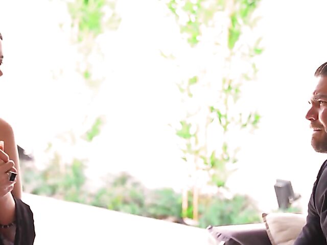 Hot Spanish threesome with lustful brunette Penelope Cross