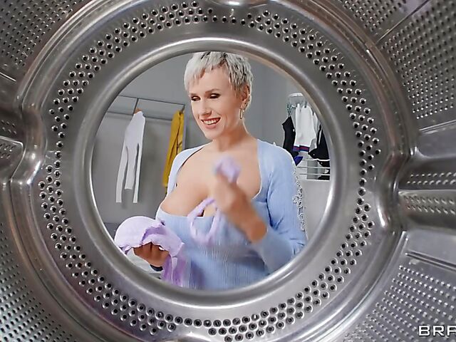 Short hair MILF Angel Wicky wants him to fuck her big wet tits