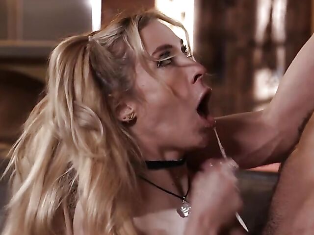 In the living room with skinny small tits girl Aiden Ashley