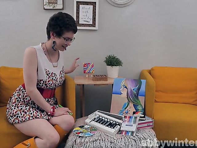 Morgan K - Hairy dildo loving housewife with big titties