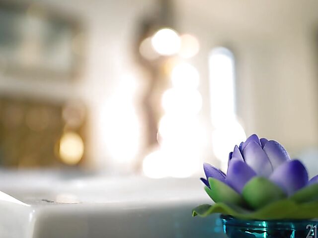 Erotic anal in the bathroom with small tits brunette Nata Paradise