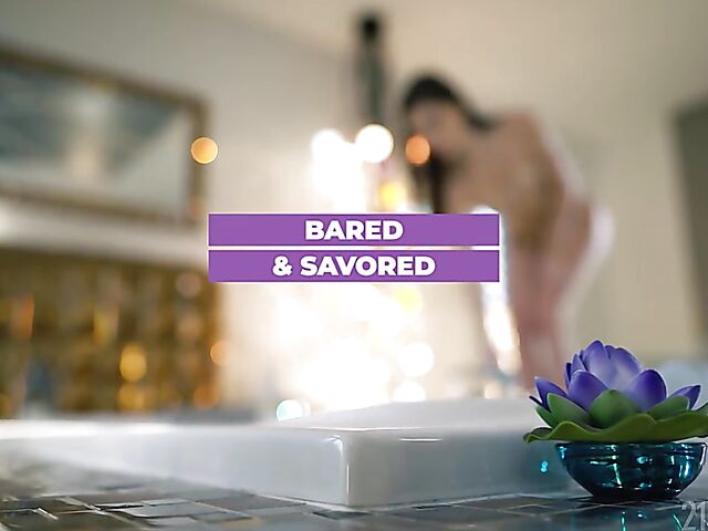 Erotic anal in the bathroom with small tits brunette Nata Paradise