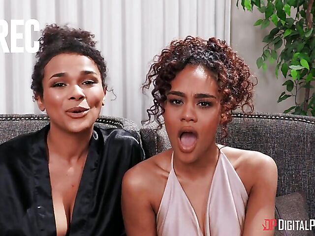 Violet Starr and Gabbie Carter's office threesome with Small Hands