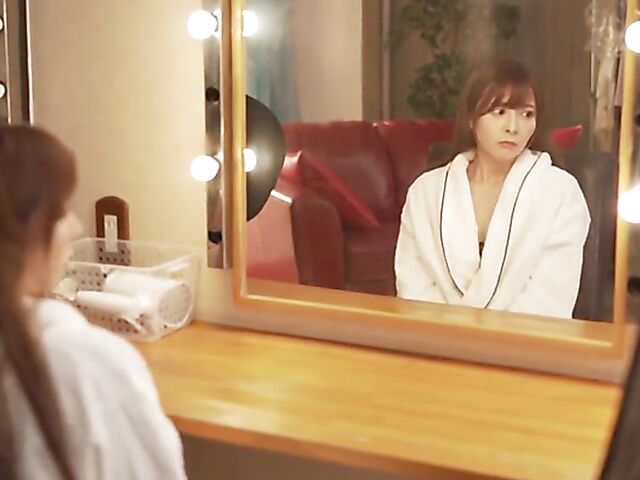 Slim Japanese babe in sexy lingerie Nanami Misaki gets shagged many times