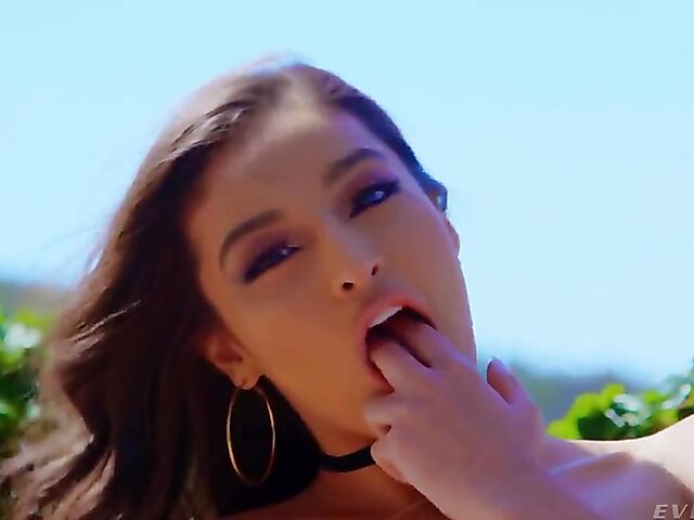 Emily Willis - Small tits anal hottie in black stockings