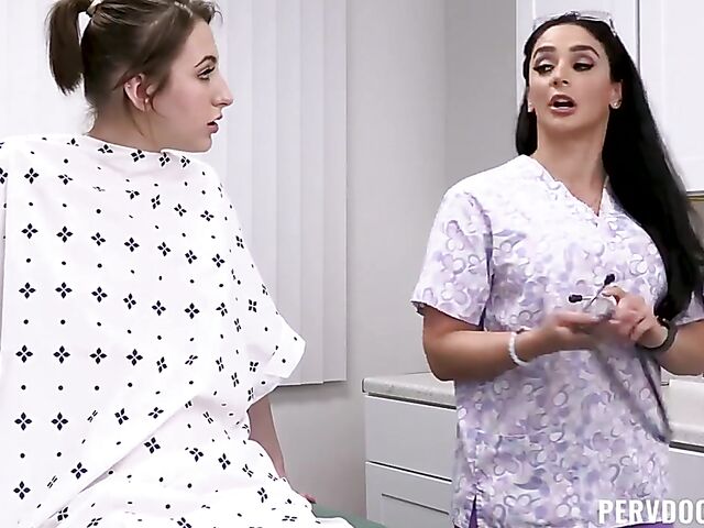 Tristan Summers & Sheena Ryder - Nurse and doctor threesome with a teen