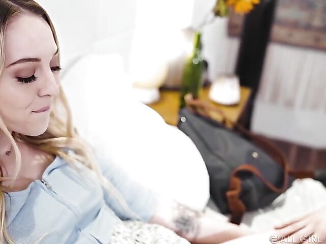 Lily Larimar & Jazmin Luv - Cute lesbian seduced and eaten out