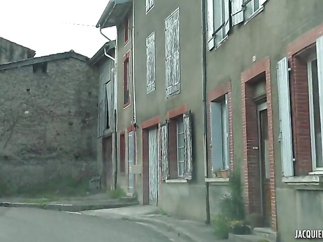 Louane - Slim MILF double penetration with hot French guys