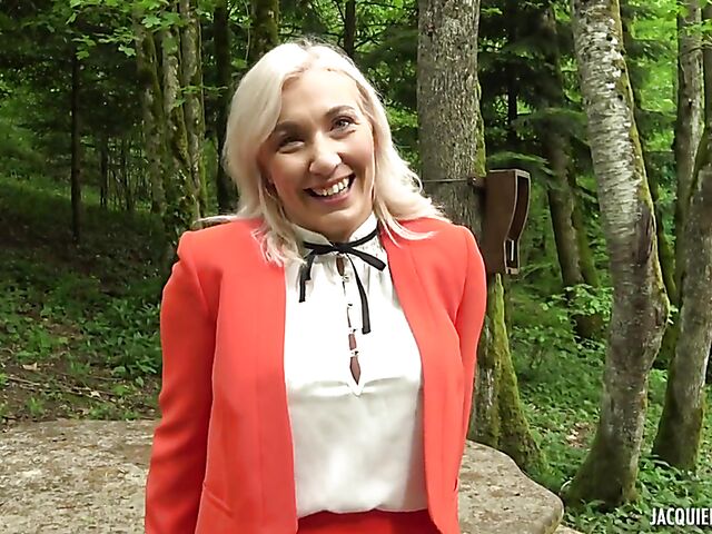 Louane - Slim MILF double penetration with hot French guys