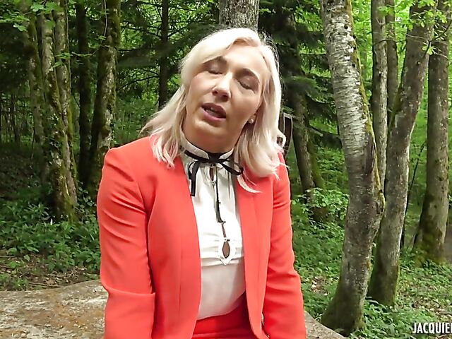 Louane - Slim MILF double penetration with hot French guys