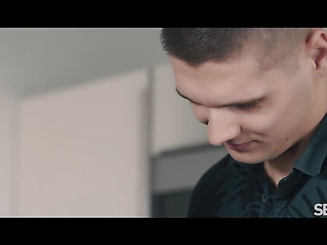 Kinuski and Deny Lou have sensual kitchen sex